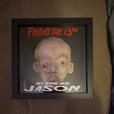 Nightmare Trash Friday The 13th Shadow Box First Jason Bust Prop Display Rare picture