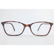 Karen Kane Althea Eyeglasses Purple Demi Tortoise Rectangular Frames 52-16-140 picture