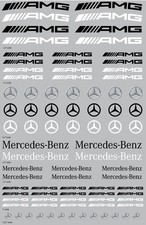 Mercedes-Benz AMG Logos Transfer Decal sheet picture