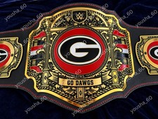 Custom Georgia Bulldogs Legacy Championship Belt 2mm Brass picture