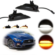 For Infiniti Q50 Q50S Sport 2014-2020 Front Sequential LED Turn Signal Fog Light picture