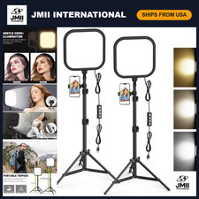 2Pack LED Video Light Kit - 15W Dimmable Studio Lights with Tripod, 2500-8500K f picture