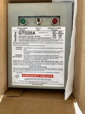 BODINE GTD20A 120/277V 50/60HZ 9W 20A TYPE 2 EMERGENCY LIGHTING TRANSFER SWITCH picture