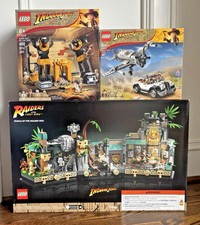 LEGO Indiana Jones Sets 77012+77013+77015 RETIRED FACTORY SEALED NEW IN BOX picture