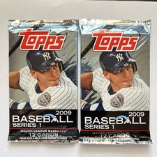 2009 Topps Series 1 Baseball  Two Factory Sealed packs Not Easy To Find picture