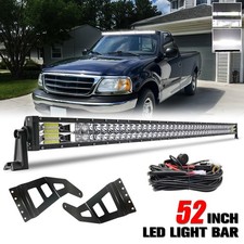 Fit 97-03 Ford F-150/F150 52'' Curved LED Light Bar Windshield Mount Bracket Kit picture