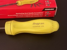 NIB Snap on Ratcheting Hard Handle Screwdriver SSDMR4BHV w/5 bits HIGH VIZ  picture