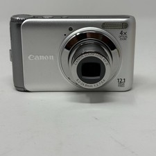 Canon Powershot A3100 12.1MP Digital Camera Silver  4X Zoom Box Battery Charger picture