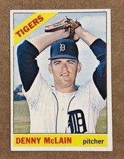 Denny McLain 1966 Topps Baseball #540 High Number SP - Detroit Tigers picture