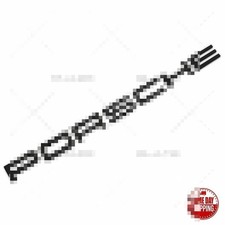 Genuine Porsche Emblem “P O R S C H E” in Glossy Black Insigna Logo 958 Cayenne picture