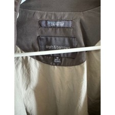 Croft & Barrow Mens Ultimate Stain Defense Full Zip Bomber Jacket Taupe Medium picture