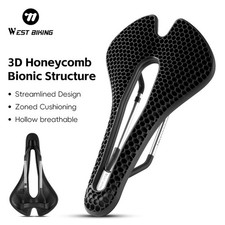 WEST BIKING Bicycle Saddle 3D Honeycomb Hollow Road Bike Cycling Seat Cushion picture