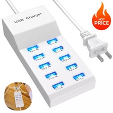 10-Port USB Charger Station 50W/10A Multiple USB Charging Station picture