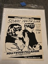 1990 Sonic Youth Nirvana STP Original Flyer Hollywood Palladium NM  picture