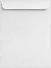 LUXPaper 9 x 12 Open End Envelopes | Bright White | 24lb. Text | 1,000 Qty picture