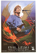 Phil Lesh Stanley Mouse Signed 60th Birthday Poster 11x17 JSA Authenticated picture
