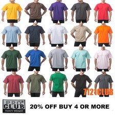 PRO CLUB HEAVYWEIGHT T SHIRTS PROCLUB MENS PLAIN SHORT SLEEVE BIG AND TALL M-7XL picture