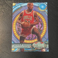 SkyBox 1997-98 Metal Universe Dennis Rodman #107 Base Set Chicago Bulls NBA picture