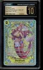 CGC 10 PRISTINE One Piece Shirahoshi A Fist of Divine Speed Super SP EB01-057 picture