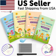 16Pcs Grooved Magic Practice Copybook Set Boys Girls Handwriting Book Practice picture