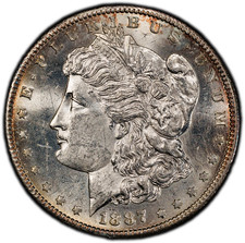 1887-S PCGS Genuine UNC Details Morgan Dollar | Limited Edition 40th Anniversary picture