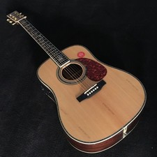D-45 acoustic electric guitar solid spruce top real abalone inlay with pickups picture