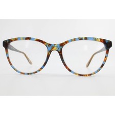Karen Kane Patchouli Blue Tortoise Cat Eye Eyeglasses Frames 54-16-140 Womens picture