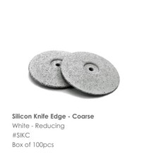 Dental Lab 100 Silicone Rubber Polishing Wheel Knife Edge White Coarse Grit  picture