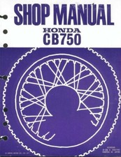 1969-1978 Honda CB750 SOHC K0-K8 F1-F3 Shop Manual 275 pages picture