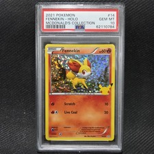2021 Pokemon: FENNEKIN 14/25 [HOLO Rare] [McDonald's 25th] - Gem Mint PSA 10 💎 picture