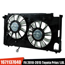Dual AC Condenser Radiator Cooling Fan Fit 2010-2015 Toyota Prius 1.8L Electric picture