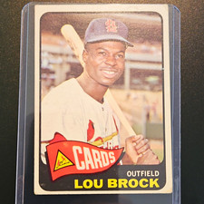 Topps 1965 Topps Lou Brock St. Louis Cardinals #540 High # Base Set MLB picture
