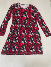 Wonder Nation Girls XL Floral A-Line Long Sleeve Knit Dress Pockets picture