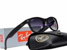 Ray-Ban New Wayfarer Classic Matte Black Polarized Sunglasses RB2132 601S78 55mm picture