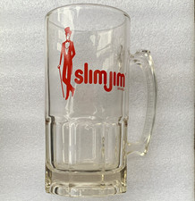 VTG Slim Jim 32oz. Beer Stein - Slim Jim Toff Tuxedo Man Logo - Libbey Glass Mug picture