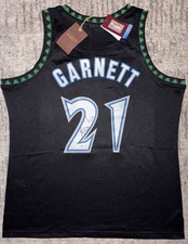 Kevin Garnett Signed T-Wolves Mitchell N Ness Authentic Jersey JSA WITNESS COA picture
