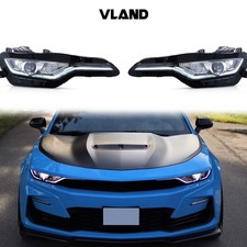 Pair LED Projector Headlights For 2019-2024 Chevy Camaro RS|1SS|2SS Front Lamps picture