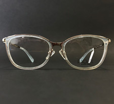 Rachel Roy Eyeglasses Frames AMAZE FROST Gold Glitter Blue Cat Eye 53-17-135 picture