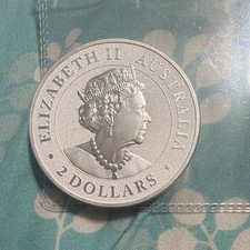 2022 Australia 2 oz Silver Killer Whale Orca $2 Coin .9999 Fine BU in Flip⁠ picture