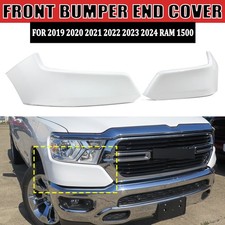 Fits For 2019 2020-2024 Ram 1500 Bright White Front Upper Bumper End Cover Panel picture