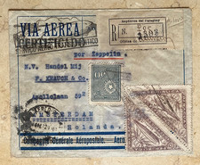 1932 Paraguay Graf Zeppelin Cover 1st South American Flight to Holland F. Krauch picture