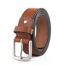 Men’s belts,Full Grain Genuine Leather Casual Dress Jeans Belts for Men  picture