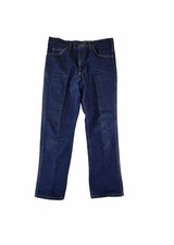 Vintage Lee Riders Jeans Mens 36x30 Blue Denim Straight Leg USA Made Union picture
