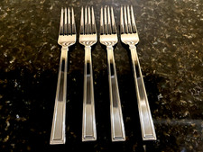 Lenox BRATTON Stainless Glossy Flatware Set Of 4 Salad Forks 7 1/2