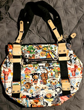 Tokidoki LeSportsac Happy Holidays Shoulder Hobo Bag with Figure Keychain Charm picture