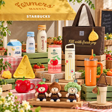 Starbucks Korea 2026 Farmers Market Tumbler Mug Bag Tableware Keychain Limited picture