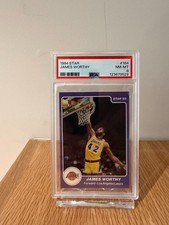1984 STAR #184 JAMES WORTHY PSA 8 NM-MINT LOS ANGELES LAKERS LEGEND picture