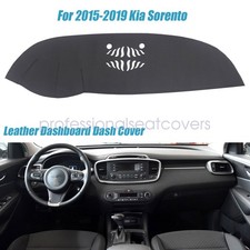 For 2015-2019 Kia Sorento Leather Dashboard Dash Cover Dashmat Carpet Black New picture