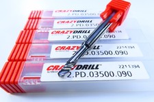LOT ( 6 ) NEW MIKRON TOOL CRAZYDRILL .1378