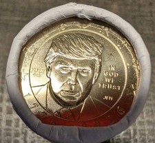 2026 TRUMP  $1 SEALED US Mint 25-COIN ROLL  VISIBLE JULY 4TH PRIVY ON ONE END picture